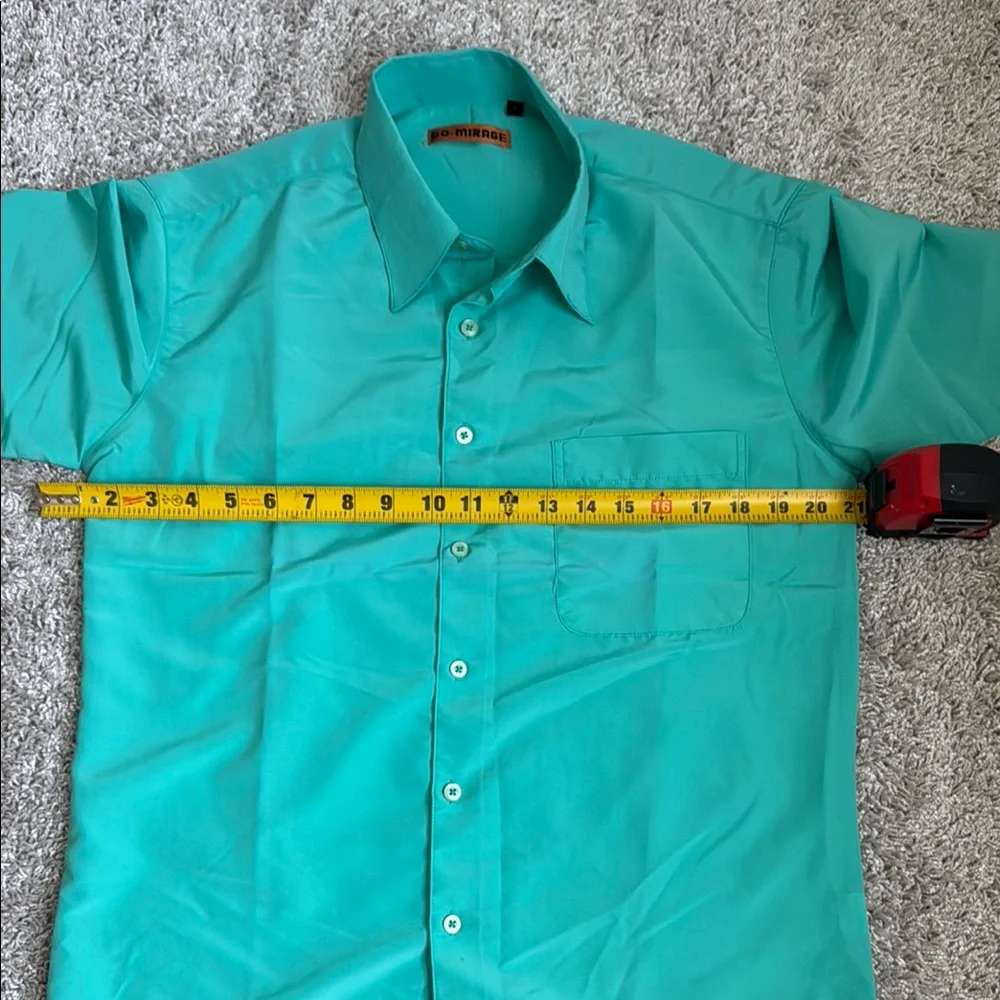 Casual Blue Button Down Shirt with Classic Collar